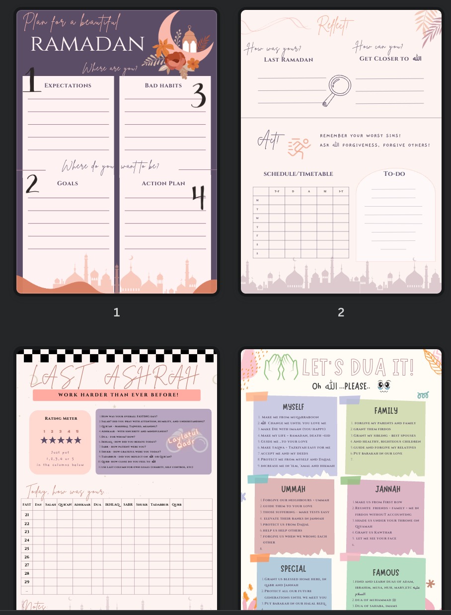 Ramadan Planner